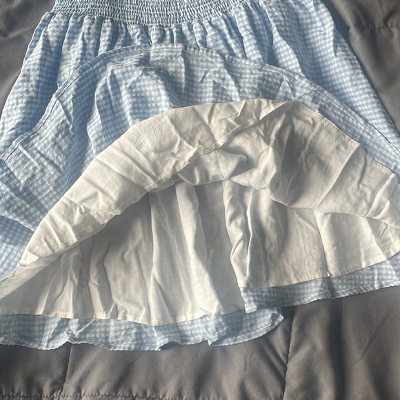 Lulus baby blue gingham mini dress - Picture 3 of 3